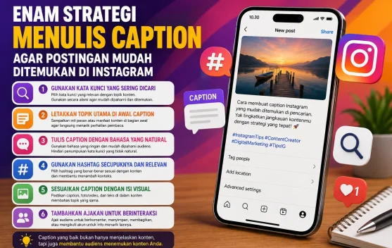Enam Strategi Menulis Caption agar Postingan Mudah Ditemukan di Instagram