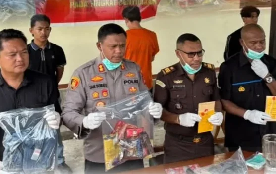Kejaksaan Negeri Nabire, Hadir Pada Pemusnahan Narkotika Di Polres Nabire