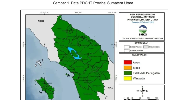 BMKG Sumut: 55 Persen Wilayah Sumut Masuk Musim Kemarau