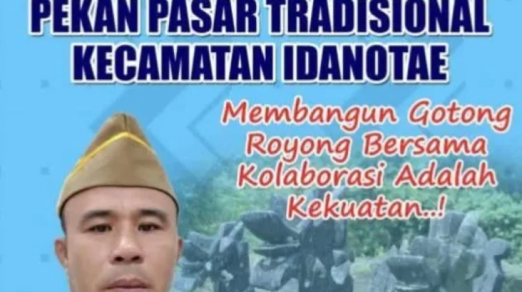 Gerakkan Perekonomian, Masyarakat Idanotae Bangun Los Pekan Secara Swadaya