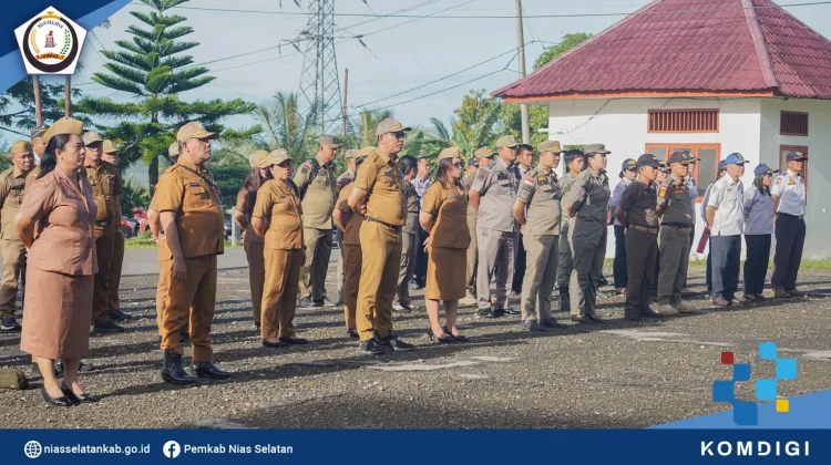 Wabup Nias Selatan Pimpin Apel Pagi Tekankan Kedisiplinan