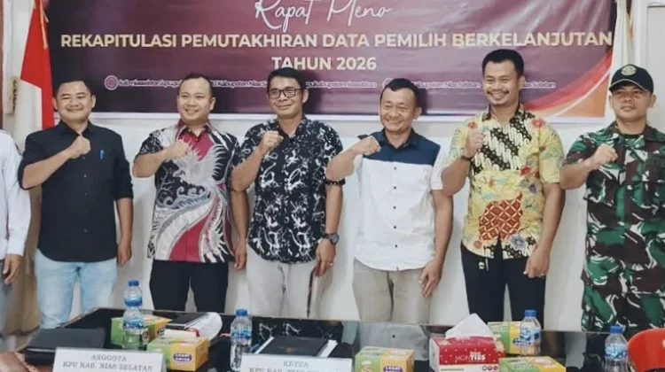 KPU Nisel Tetapkan PDPB Triwulan I Berjumlah 224.699 Pemilih