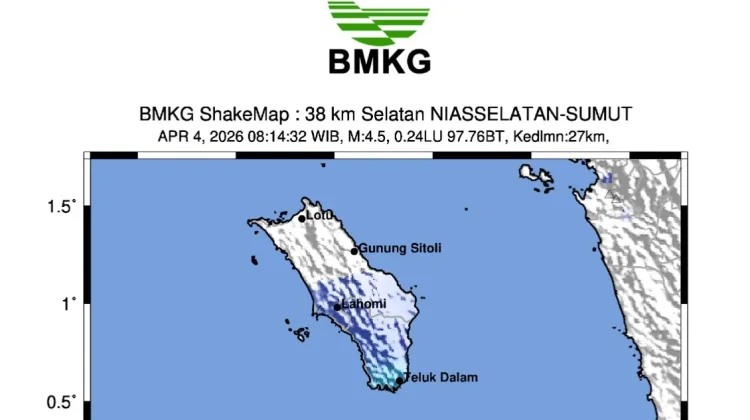 Gempa M4.5 Guncang Nisel Sabtu Pagi