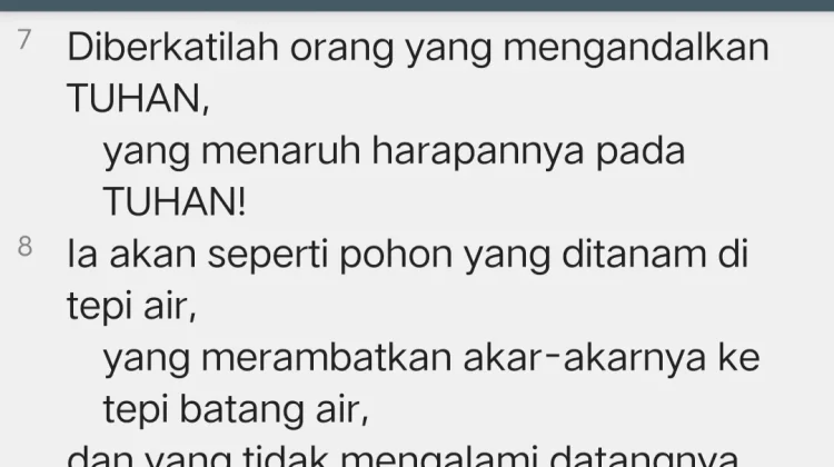 Renungan Kristen: Andalkan Tuhan dalam Hidup