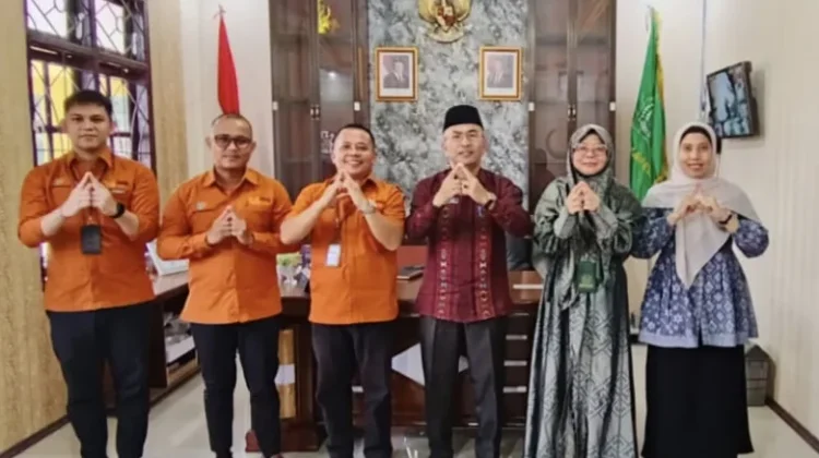Kakan Kemenag Nisel Terima Kunjungan Kepala BPS Nisel