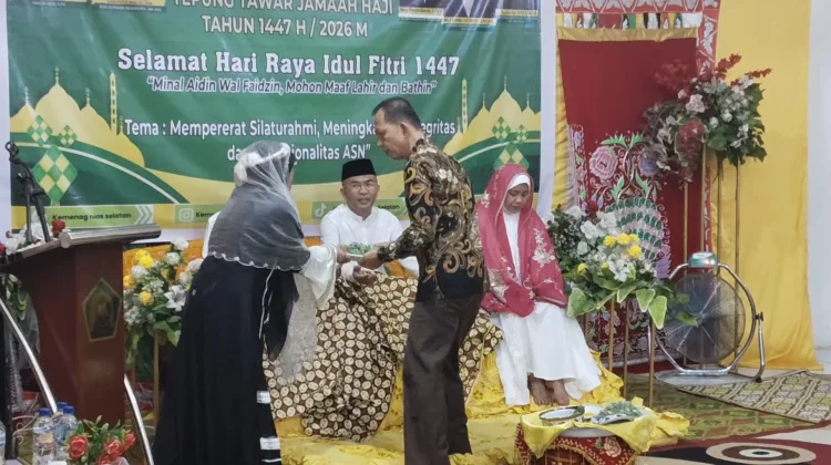 Pemkab Nisel Apresiasi Pelaksanaan Halal Bihalal dan Tepung Tawar Kemenag Nisel