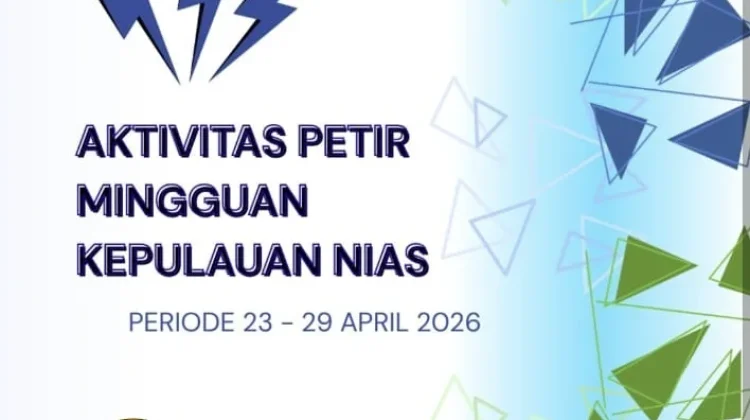 Aktivitas Petir Kepulauan Nias Minggu Ini Turun, Totalnya 14 Ribu Sambaran