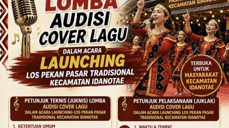Audisi Cover Lagu Meriahkan Launching Los Pekan Idanotae