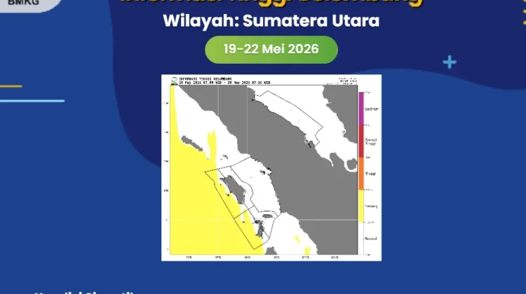 Prakiraan Cuaca Maritim Perairan Kepulauan Batu 19-21 Mei 2026