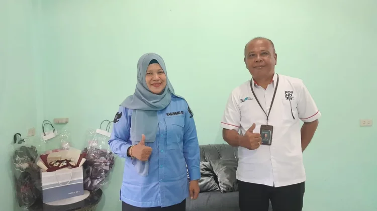 Bangun Koordinasi, POS Indonesia KCP Telda Kunjungi Kemenag Nisel