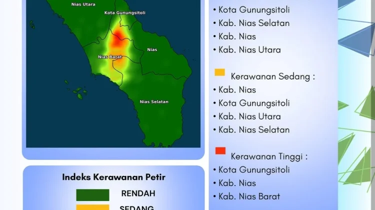 BMKG Catat Aktivitas Petir Mingguan Kepulauan Nias Capai Tiga Ribu Sambaran
