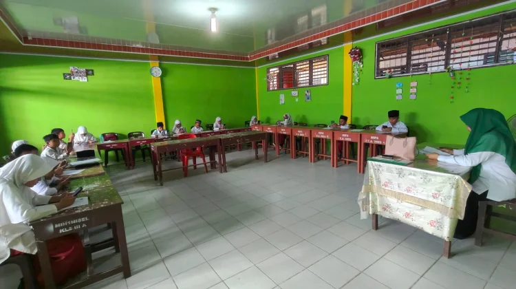 MIN 1 Nisel Laksanakan Sumatif Akhir Semester Secara Online