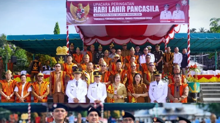 Kantah Nias Selatan Ikuti Upacara Hari Lahir Pancasila