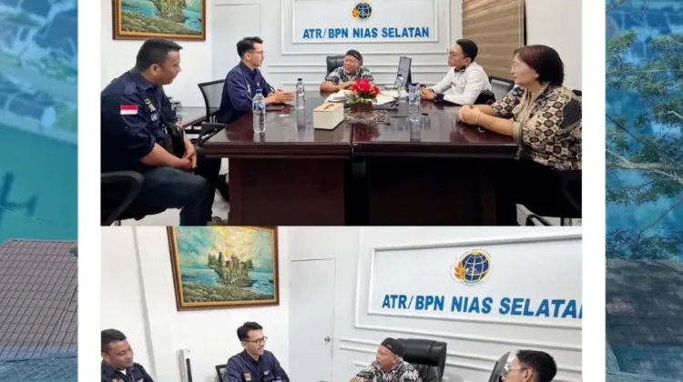 Kantor Pertanahan Nias Selatan Terima Kunjungan Bank Mandiri