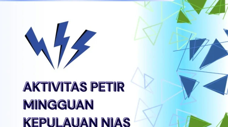 Total Aktivitas Petir di Kepulauan Nias Minggu Ini Naik Jadi 2.861 Kali Sambaran