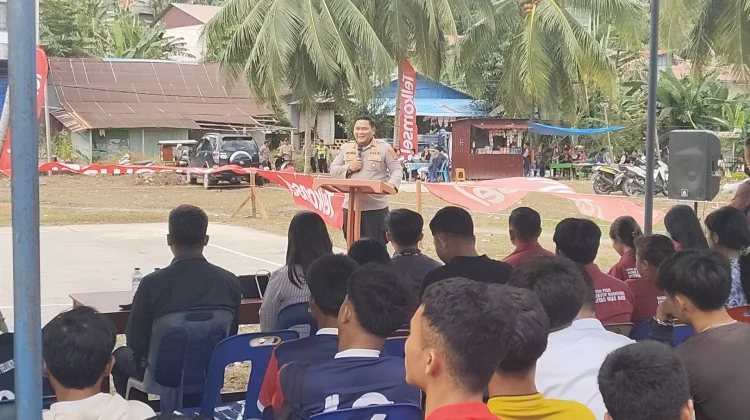 Hadiri UNIRAYA Cup II, Kapolres Nisel Ajak Peserta Jaga Kondusivitas