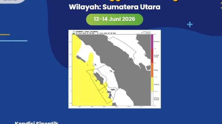 Prakiraan Cuaca Maritim Perairan Kepulauan Batu 12-14 Juni 2026