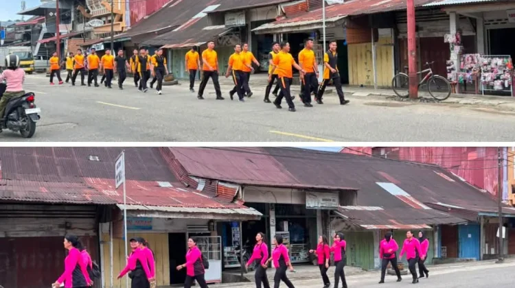 Polres Nias Selatan Olahraga Bersama Perkuat Soliditas