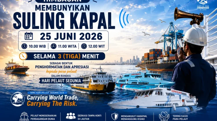 Kemenhub Ajak Masyarakat Bunyikan Suling Kapal pada Hari Pelaut Sedunia