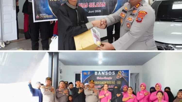 Wujud Peduli, Polres Nias Selatan Gelar Anjangsana