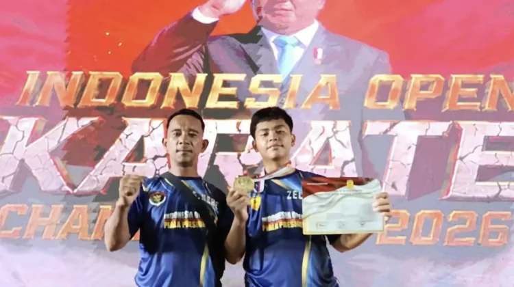 Hazael Sarumaha Raih Emas di Kejurnas Karate Piala Presiden 2026