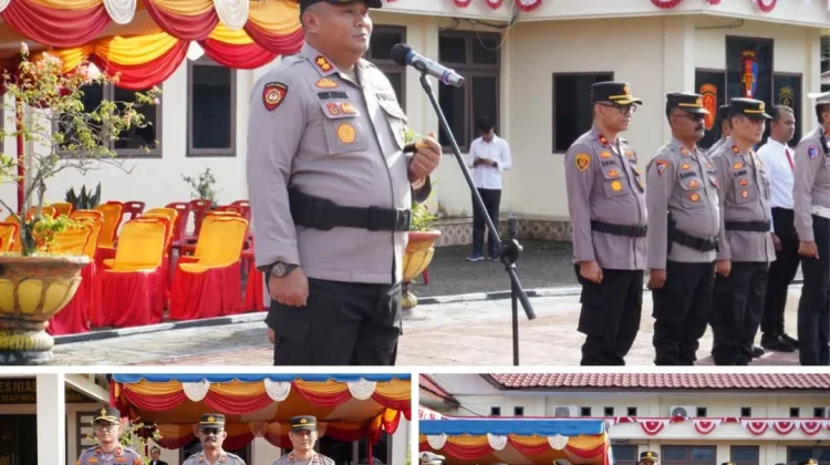 Kapolres Nias Selatan Pimpin Sertijab Pejabat Utama