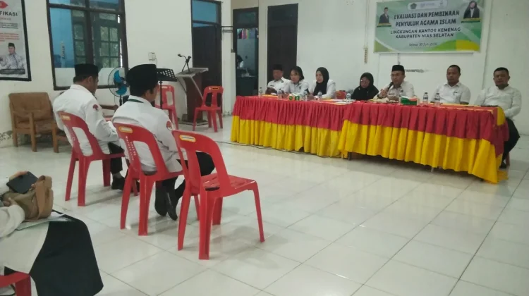 Kemenag Nisel Laksanakan Evaluasi dan Pembinaan Penyuluh Agama Islam