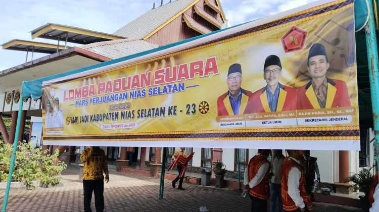 Lomba Paduan Suara Mars Perjuangan Nias Selatan Digelar di Zona I