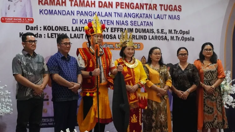 Sambut Danlanal Nias yang Baru, Bupati Nisel Tekankan Penguatan Kerja Sama Maritim