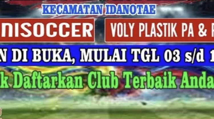Kecamatan Idanotae Meriahkan HUT KEMRI dengan Pertandingan Olahraga