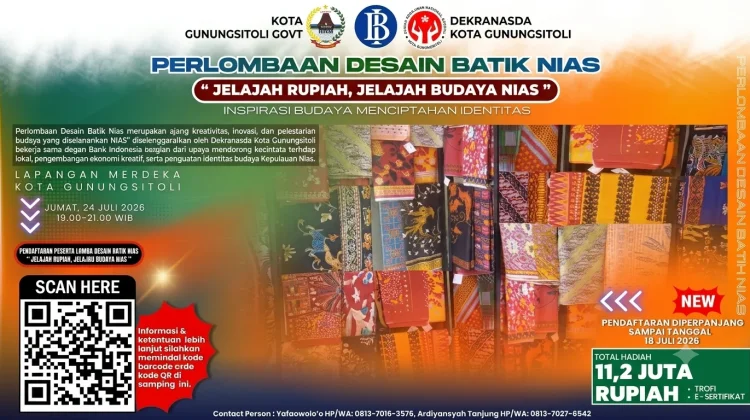 Lomba Desain Batik Nias Perebutkan Hadiah Rp11,2 Juta