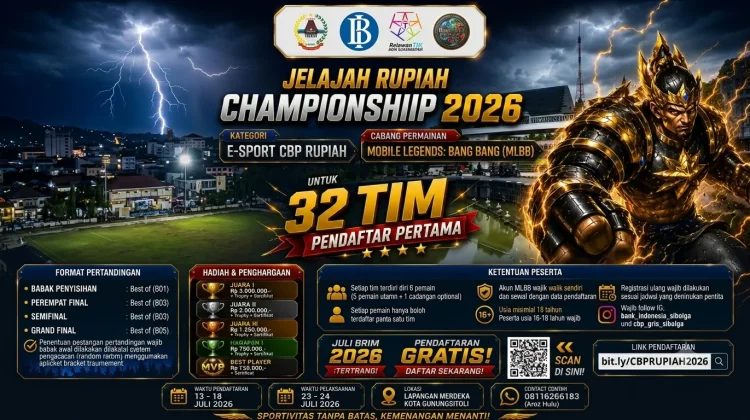 Jelajah Rupiah Championship 2026 Buka Pendaftaran Turnamen MLBB