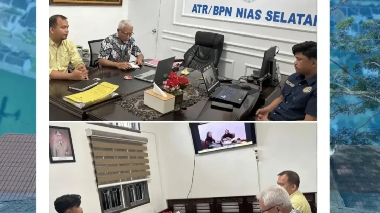 Dukung Reforma Agraria, Kantah Nias Selatan Gelar Sinkronisasi Data