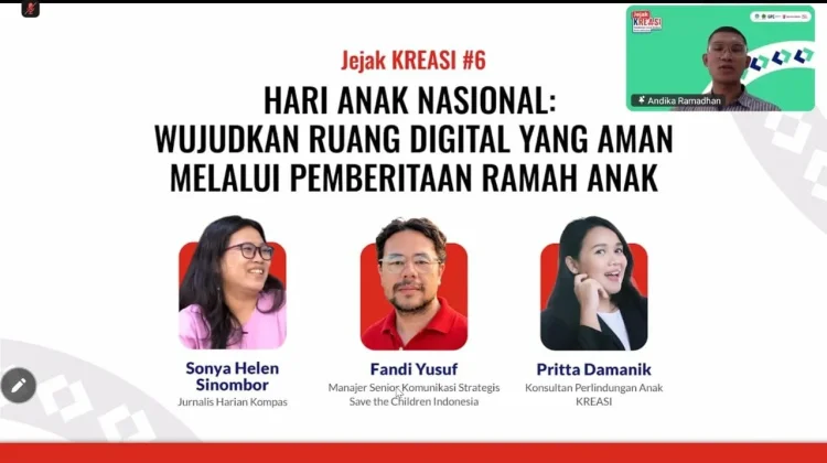 Hari Anak Nasional: KREASI Kampanyekan Pemberitaan Ramah Anak di Ruang Digital