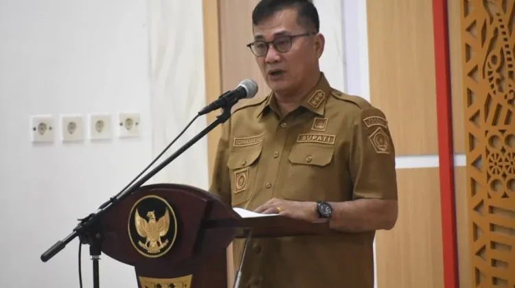 Bupati Nisel Pimpin Rapat Rakor Tanggap Darurat Bencana Longsor Taluzusua