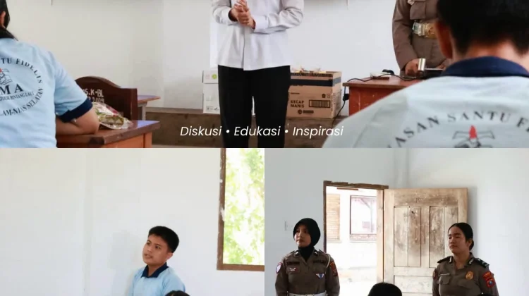 Sambut HUT Ke-78, Polwan Nias Selatan Edukasi Pelajar