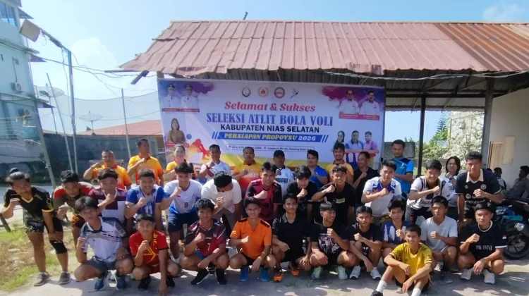 Persiapan Porprovsu 2026, PBVSI Nisel Laksanakan Seleksi Atlet Voli Putra
