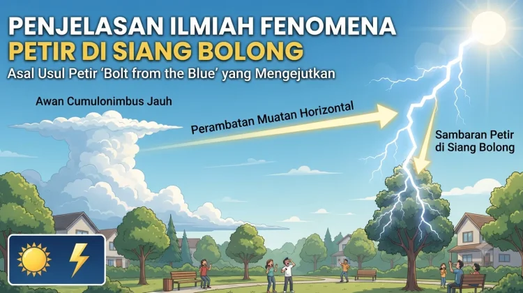 Fenomena Suara Petir Menggelegar saat Cuaca Panas Terik