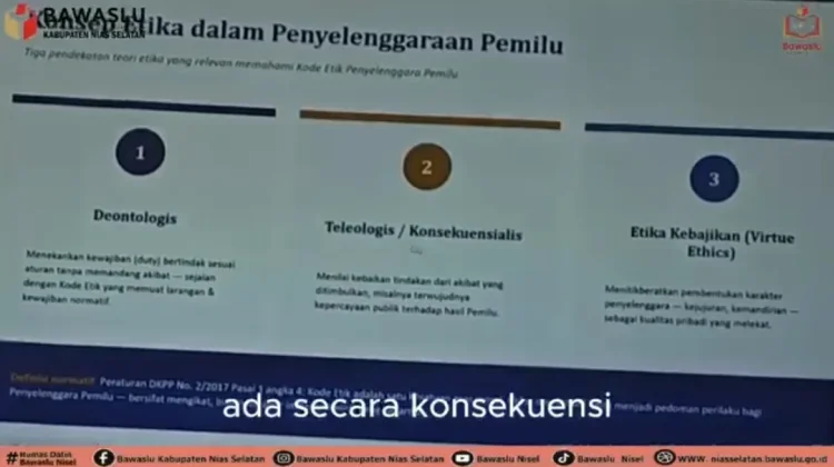 Tiga Pendekatan Etika Penyelenggara Pemilu dalam Menjalankan Tugasnya