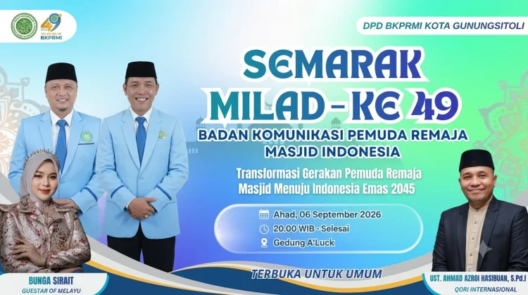 DPD BKPRMI Gunungsitoli Gelar Semarak Milad Ke-49