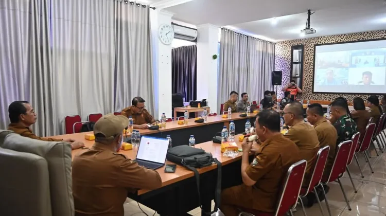 Pemkab Nisel Gelar Rakor Penetapan Status Bencana Banjir dan Tanah Longsor