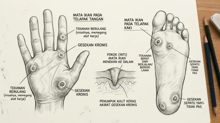 Dokter Jelaskan Penyebab Mata Ikan pada Tangan dan Kaki