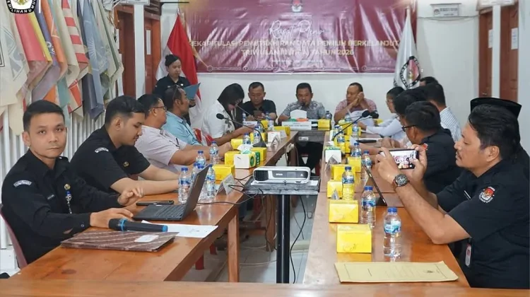 Rapat Pleno Rekapitulasi PDPB TW III, Jumlah Pemilih di Nisel 227.301