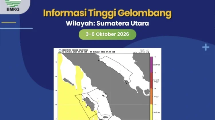 Prakiraan Cuaca Maritim Perairan Kepulauan Batu 3-5 Oktober 2026