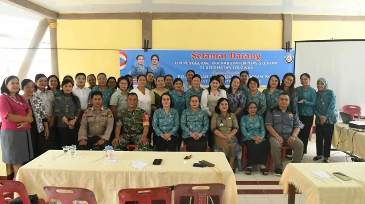 Pelaksanaan Pembinaan 10 Program PKK di Kecamatan Lolowau