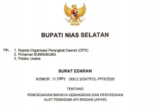 Bupati Nisel Terbitkan Surat Edaran Penyediaan APAR di Seluruh Instansi