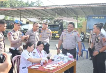 Kapolres Nias Selatan Perintahkan Cek Urine Mendadak Personel