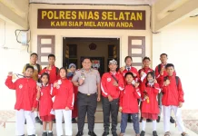 Kapolres Nisel Apresiasi Atlet Karate Juara Kejatisu Cup