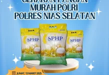 Polres Nias Selatan Gelar Gerakan Pangan Murah Besok
