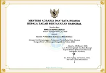 Kantah Nisel Raih Penghargaan Pelayanan Publik Zona Khusus